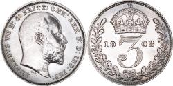 World Coins - Coin, Great Britain, Edward VII, 3 Pence, 1903, , Silver, KM:797.1