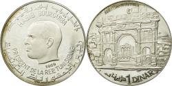 World Coins - Coin, Tunisia, Dinar, 1969, , Silver, KM:301