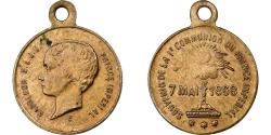 World Coins - France, Medal, Souvenir de la Communion du Prince Impérial, 1868, Brass