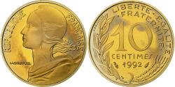 World Coins - France, 10 Centimes, Marianne, 1992, Paris, BE, Aluminum-Bronze, , KM:929