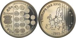 World Coins - France, Medal, L'Europe des XXVII, Bienvenue à l'Estonie, Politics, 2011