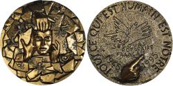 World Coins - France, Medal, Secours Populaire Français, Society, 1995, , Bronze