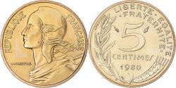 World Coins - Coin, France, Marianne, 5 Centimes, 1980, Paris, , Aluminum-Bronze