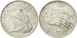 World Coins - Coin, Italy, 500 Lire, 1961, Rome, , Silver, KM:99