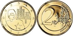 World Coins - Slovenia, 2 Euro, Franc Rozman-Stane, 2011, Vantaa, gold-plated coin,