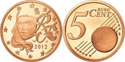 World Coins - France, 5 Euro Cent, 2012, Proof, , Copper Plated Steel, KM:1284