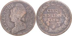 World Coins - Coin, France, Dupré, 5 Centimes, AN 8, Lille, , Copper, Gadoury:126a