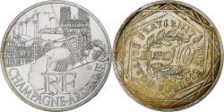 World Coins - France, 10 Euro, Euros des régions, Champagne-Ardenne, 2011, Paris, Silver