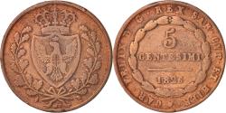 World Coins - Coin, ITALIAN STATES, SARDINIA, Carlo Felice, 5 Centesimi, 1826, Genoa