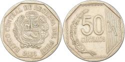 World Coins - Coin, Peru, 50 Centimos, 2001