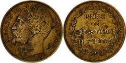 World Coins - France, Medal, Napoléon III, Prise de Sébastopol, 1855, Robineau,