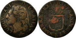 World Coins - Coin, France, Louis XVI, 1/2 Sol ou 1/2 sou, 1/2 Sol, 1785, Rouen,