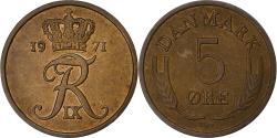 World Coins - Denmark, 5 Öre, 1971, Copper-nickel,