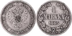 World Coins - Coin, Finland, Alexander II, Markka, 1865, Helsinki, , Silver, KM:3.1