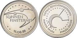 World Coins - Germany, Medal, Sonnen Finsternis, 1999, Silver Plated Copper,