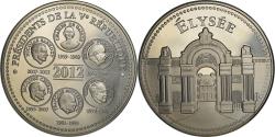 World Coins - France, Medal, Présidents de la Vème République, Elysée, Politics, 2012