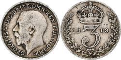 World Coins - Great Britain, George V, 3 Pence, 1913, London, Silver, , KM:813