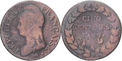 World Coins - Coin, France, Dupré, 5 Centimes, AN 7, Paris, , Copper, Gadoury:126