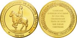 World Coins - France, Medal, Charlemagne, History, , Vermeil