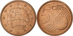 World Coins - San Marino, 5 Euro Cent, 2004, Rome, Copper Plated Steel,