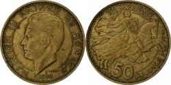 World Coins - Monaco, Rainier III, 50 Francs, 1950, Paris, Cupro-Aluminium,