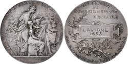 World Coins - France, Medal, Ville de Paris, Enseignement du Dessin, 1898, Silver, Bottée
