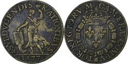 World Coins - France, Token, Henri III, Chambre des Comptes du Roi, 1577, Brass,