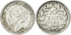 World Coins - Netherlands, Wilhelmina I, 10 Cents, 1941, Silver, , KM:163