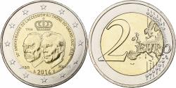 World Coins - Luxembourg, 2 Euro, 50th Anniversary - Accession of Grand-Duc Jean, 2014