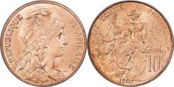 World Coins - France, 10 Centimes, Daniel-Dupuis, 1907, Paris, Bronze, , Gadoury:277
