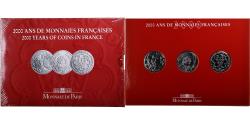 World Coins - France, Coffret 3x5 francs, 2000 Ans de Monnaies Françaises (1/3), 2000