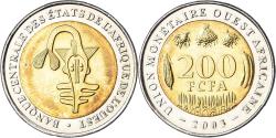 World Coins - Coin, West African States, 200 Francs, 2003, Paris, , Bi-Metallic