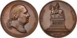 World Coins - France, Medal, Louis XVIII, Politics, Society, War, 1817, Andrieu,