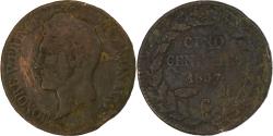 World Coins - Monaco, Honore V, 5 Centimes, 1837, Monaco, Copper, , Gadoury:MC102