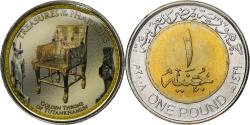 World Coins - Egypt, Token, Trésors d'Egypte, Toutankhamon, 2007/AH1428, Copper-nickel
