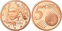 World Coins - France, 5 Euro Cent, 2004, BE, , Copper Plated Steel, KM:1284