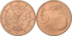 World Coins - Austria, 5 Euro Cent, 2006, Vienna, Copper Plated Steel,