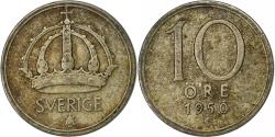 World Coins - Sweden, Gustaf V, 10 Öre, 1950, Silver, , KM:813