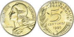 World Coins - Coin, France, Marianne, 5 Centimes, 1990, Paris, , Aluminum-Bronze