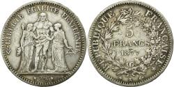 World Coins - Coin, France, Hercule, 5 Francs, 1877, Bordeaux, , Silver, KM:820.2