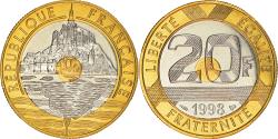 World Coins - Coin, France, Mont Saint Michel, 20 Francs, 1998, Paris,