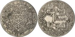 World Coins - Coin, Morocco, Yusuf, Franc, 1921, bi-Bariz, Paris, , Nickel, KM:36.1