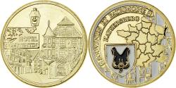 World Coins - France, Medal, Kaysersberg - Hôtel Constentin, Gilt iron, Colourized,