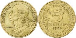 World Coins - France, 5 Centimes, Marianne, 1984, Pessac, Aluminum-Bronze,