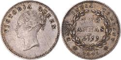 World Coins - Coin, INDIA-BRITISH, Victoria, 2 Annas, 1841, Bombay, , Silver