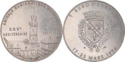 World Coins - France, Token, 1 Euro Ville d'Evreux, 1996, , Copper-nickel