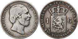 World Coins - Netherlands, William III, Gulden, 1863, Silver, , KM:93