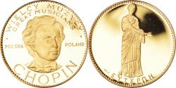 World Coins - France, Medal, Musique, Frédéric Chopin, Arts & Culture, 1991, Proof