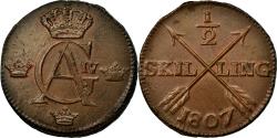 World Coins - Coin, Sweden, Gustaf IV Adolf, 1/2 Skilling, 1807, , Copper, KM:565