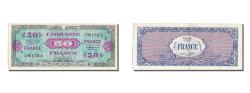 World Coins - Banknote, France, 50 Francs, 1945 Verso France, 1944, UNC(63), Fayette:VF24.02
